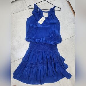 Ramy Brook Vibrant Azure Blue Dress